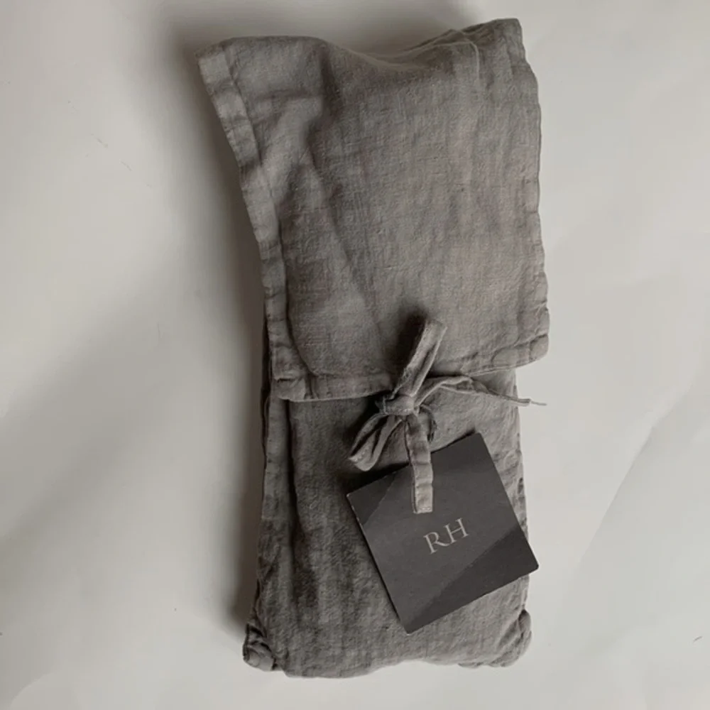 Restoration Hardware Linen Standard Sham Pillowcase‎ Gray Fog Made In Spain NWT!
